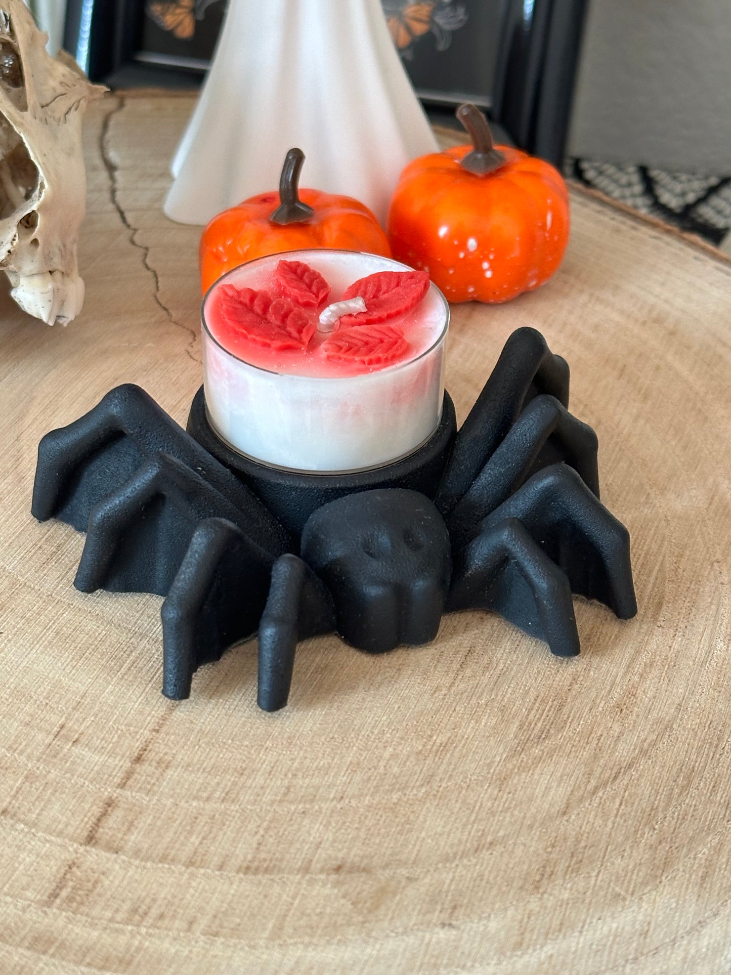 Spinnen Teelichthalter