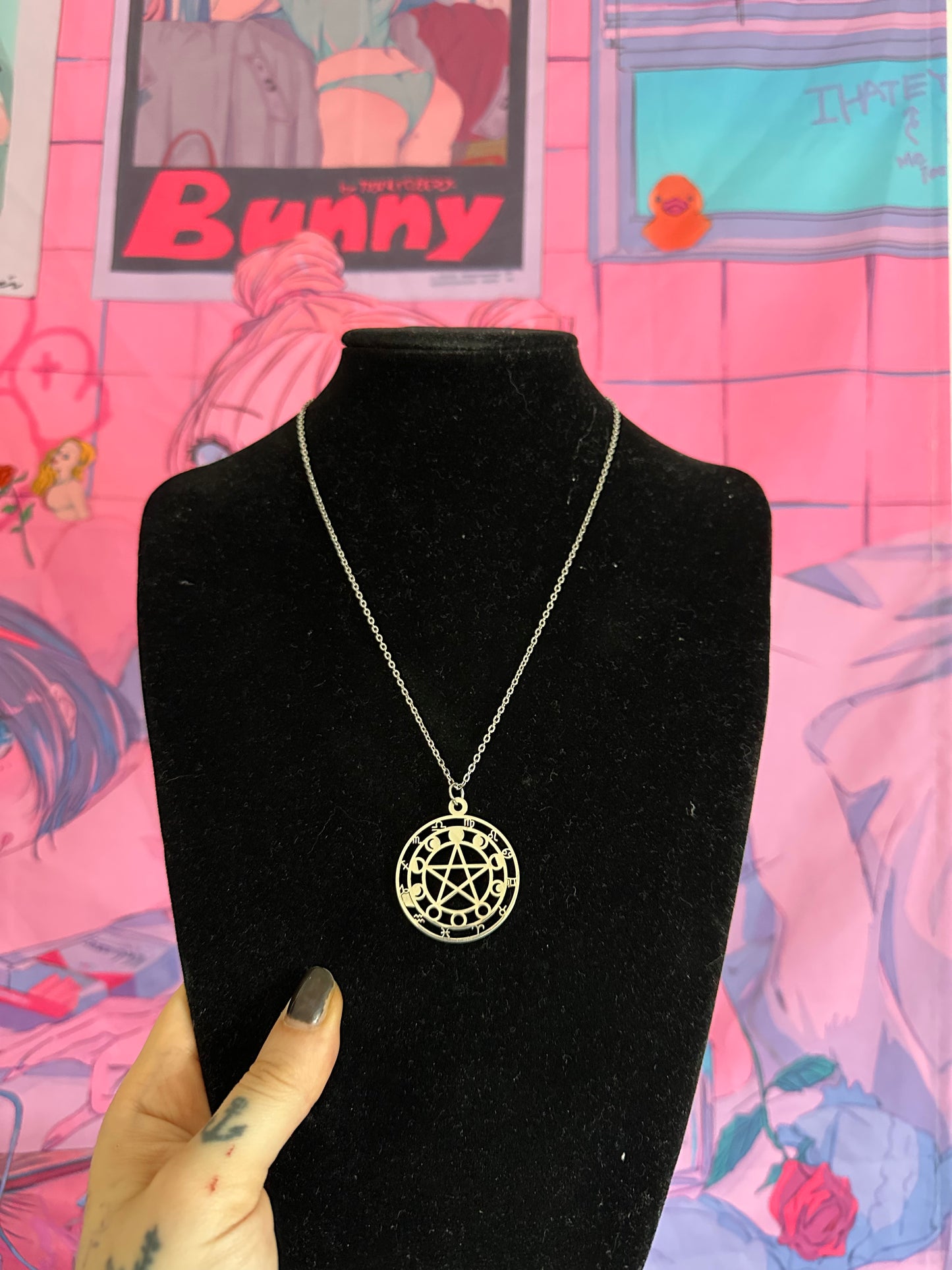 Kette „Pentagramm“ (Edelstahl)