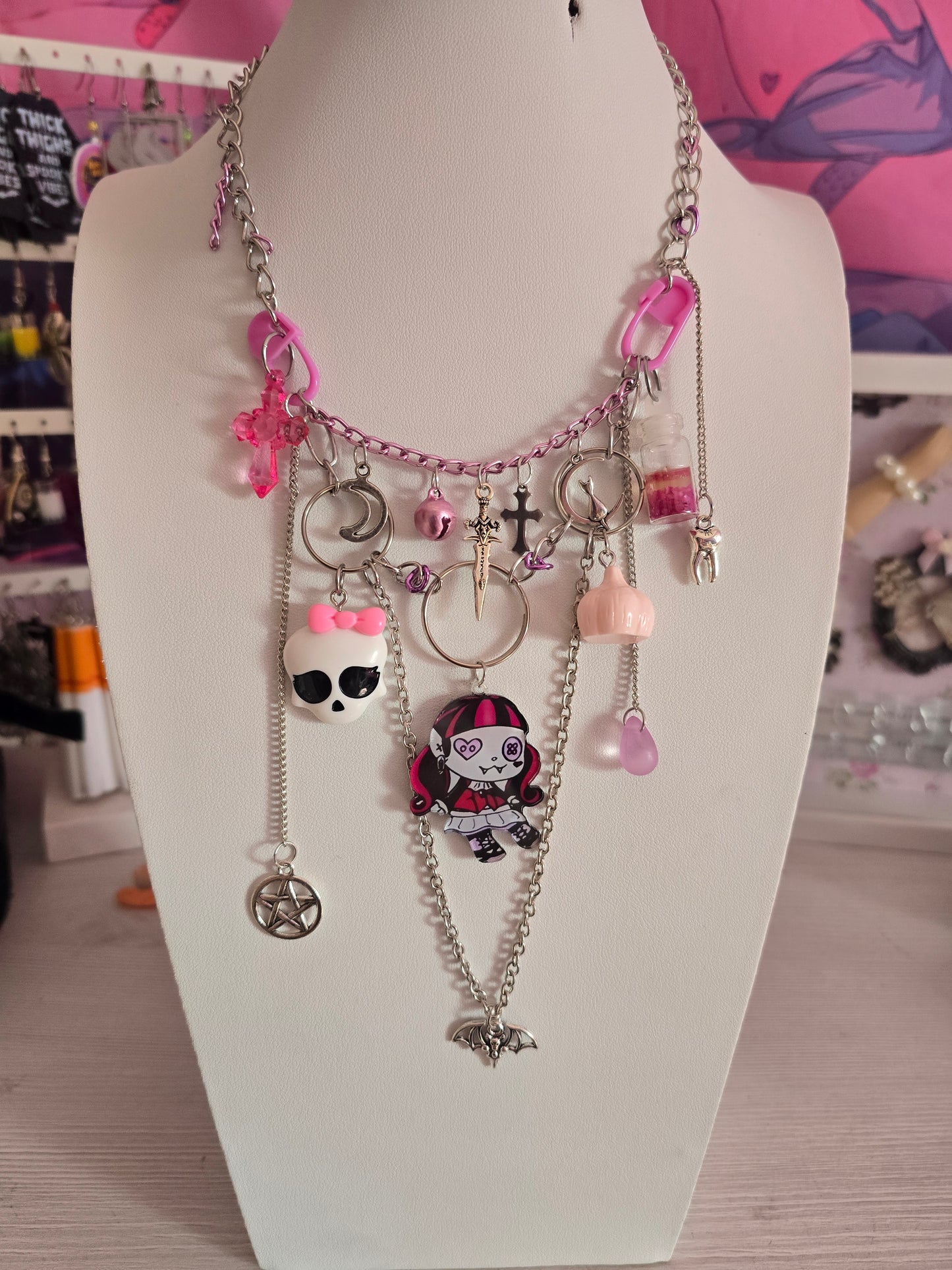 Upcycling Kette "Vampir"