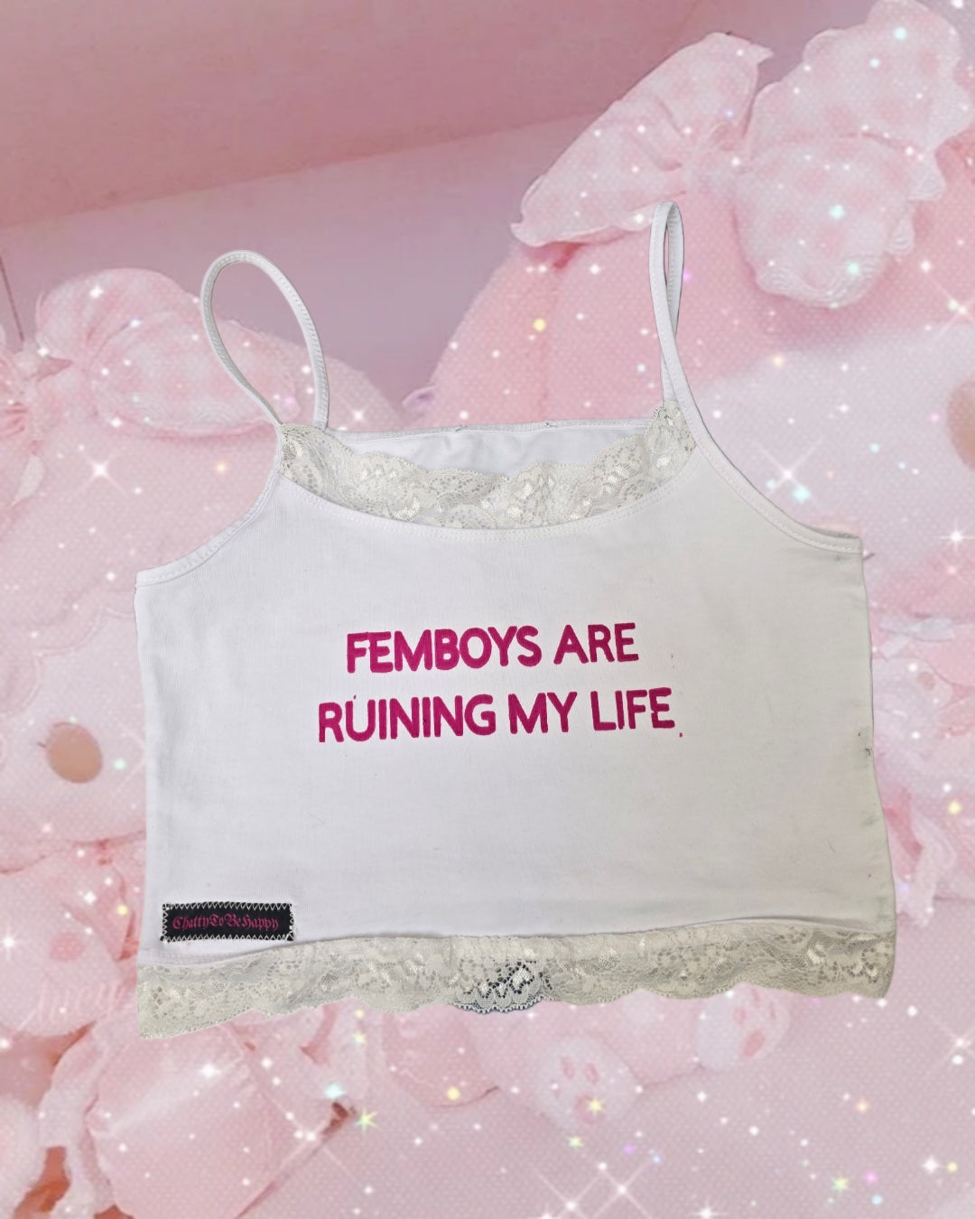 Crop Top "FEMBOYS ARE RUININGMY LIFE"