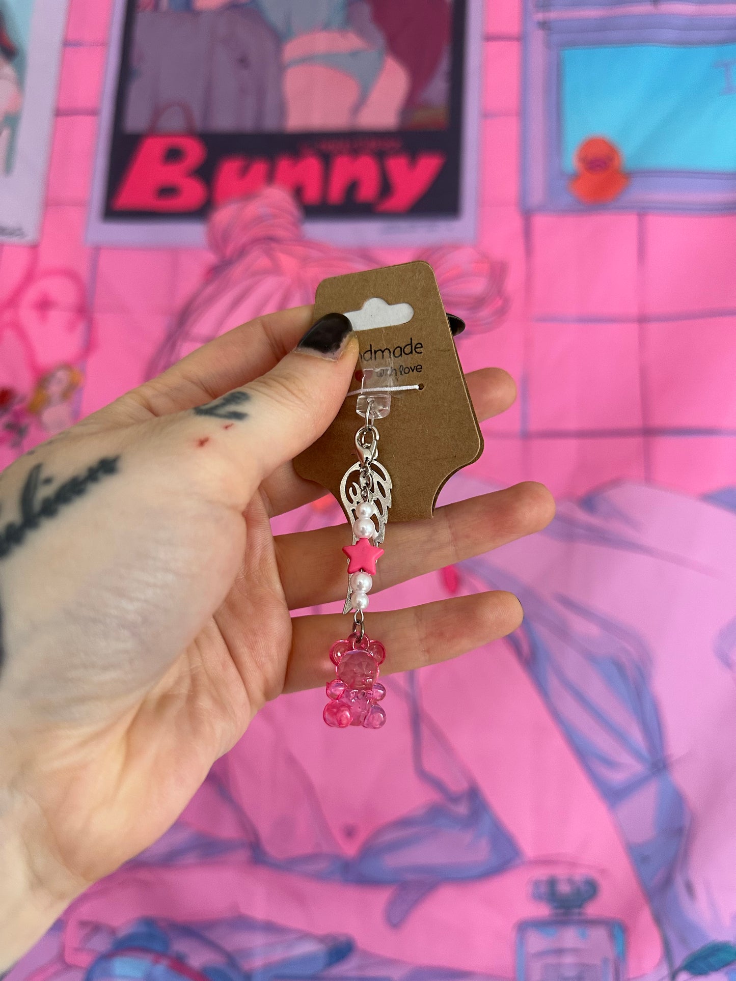 Handy Anhänger pink