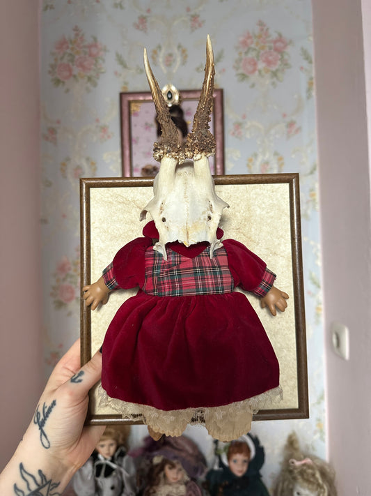 Rahmen mit echtem Geweih