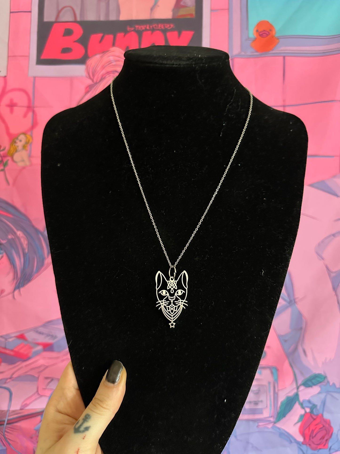 Kette „Katze“ (Edelstahl)