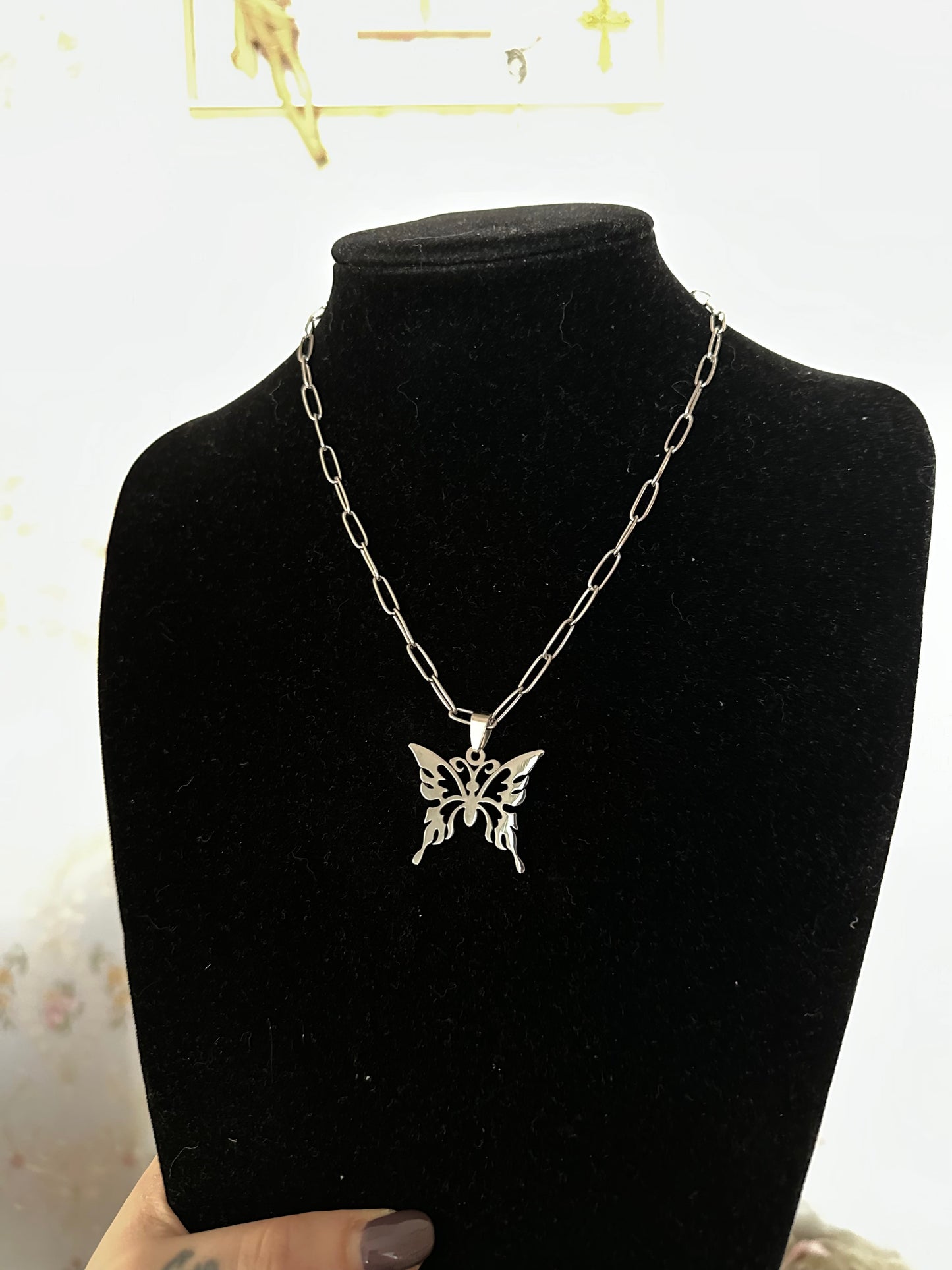 Kette „Schmetterling“ (Edelstahl)