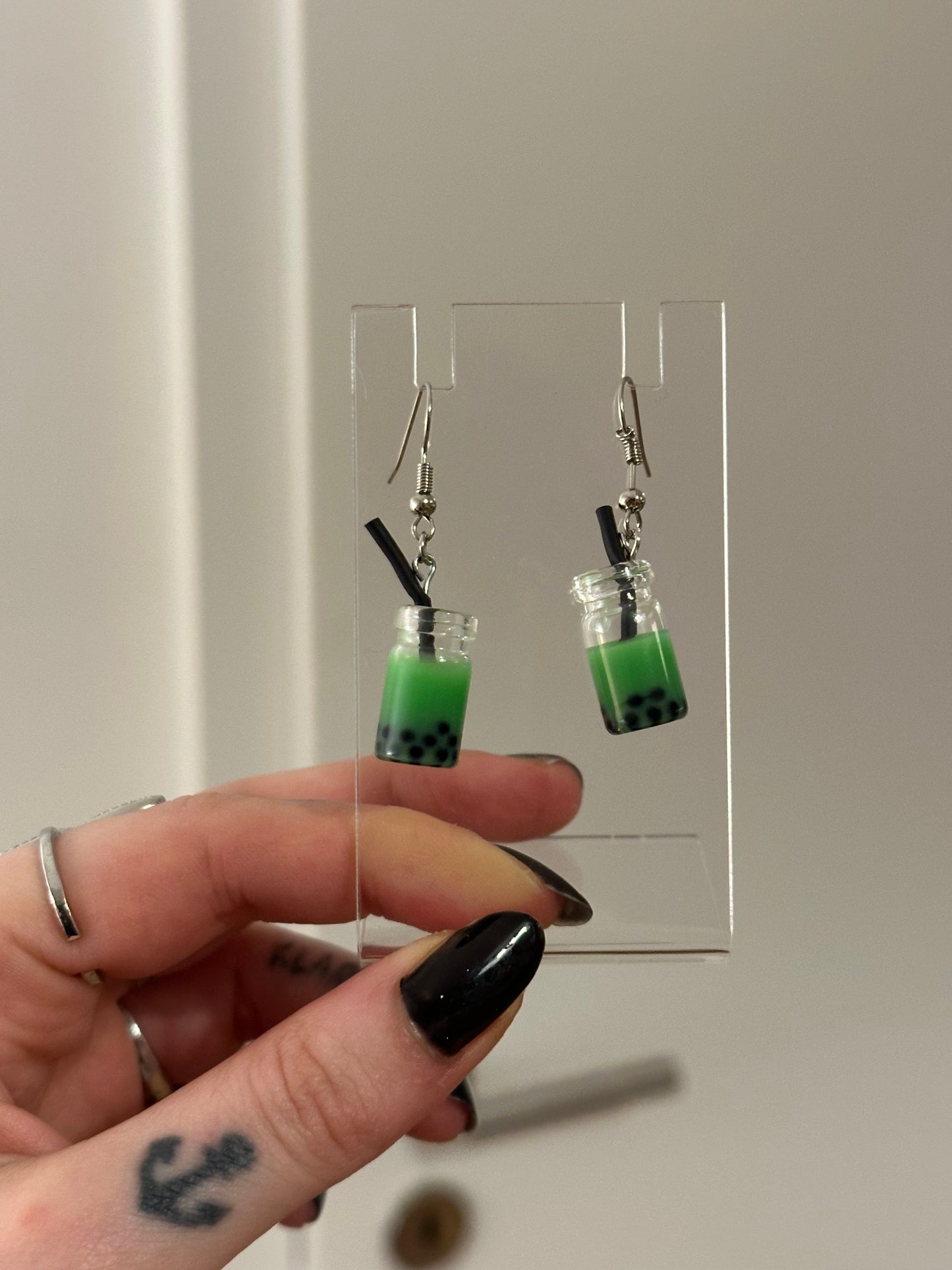 Ohrringe „Bubble Tea“ grün
