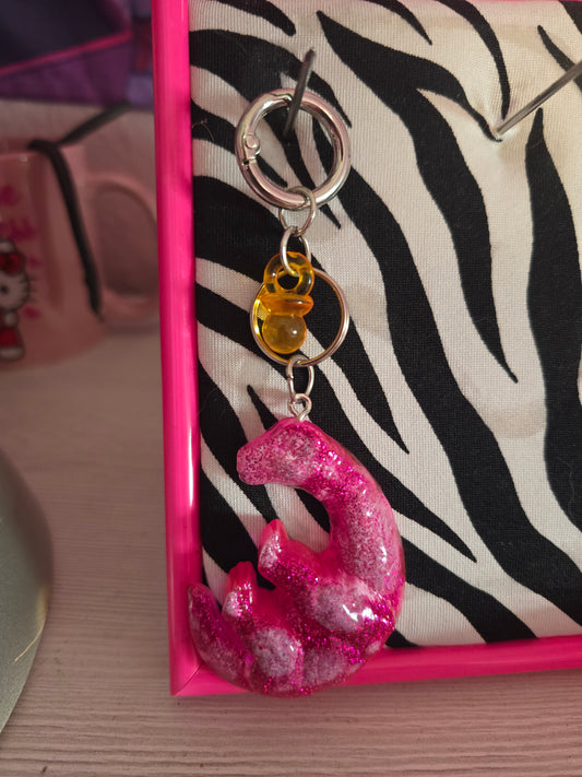 Anhänger "Dino Party" (pink)