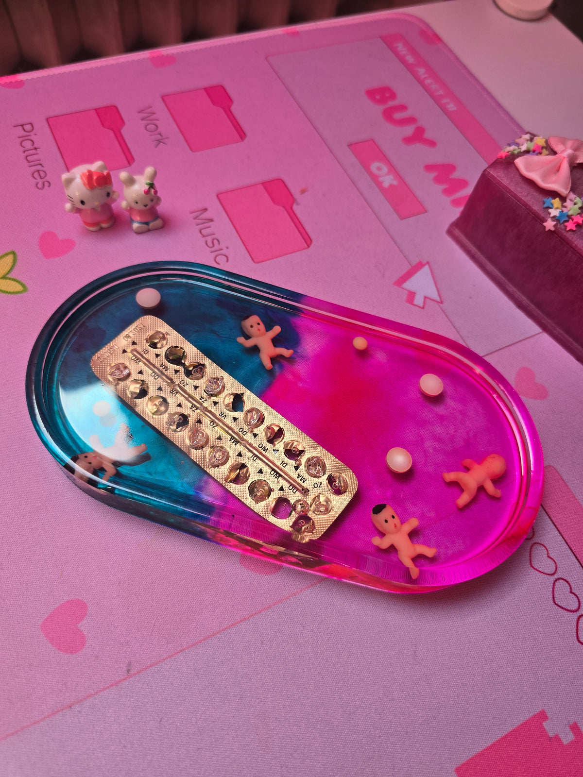 Schmucktablett "BABYPILL"