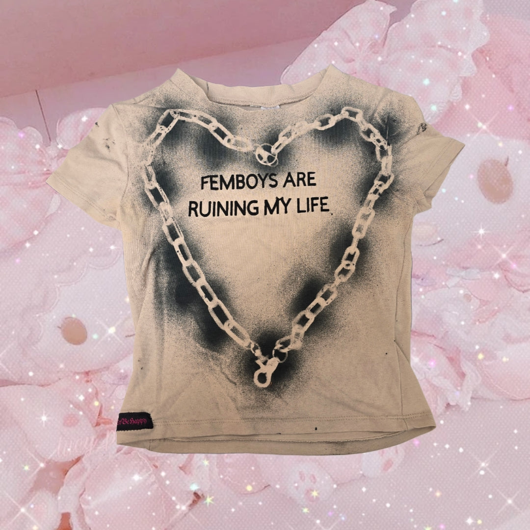 Crop Top "FEMBOYS ARE RUININGMY LIFE"