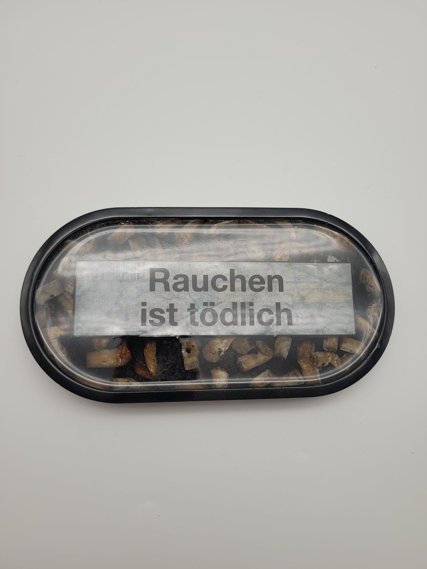 Tablett "Rauchen ist tödlich"