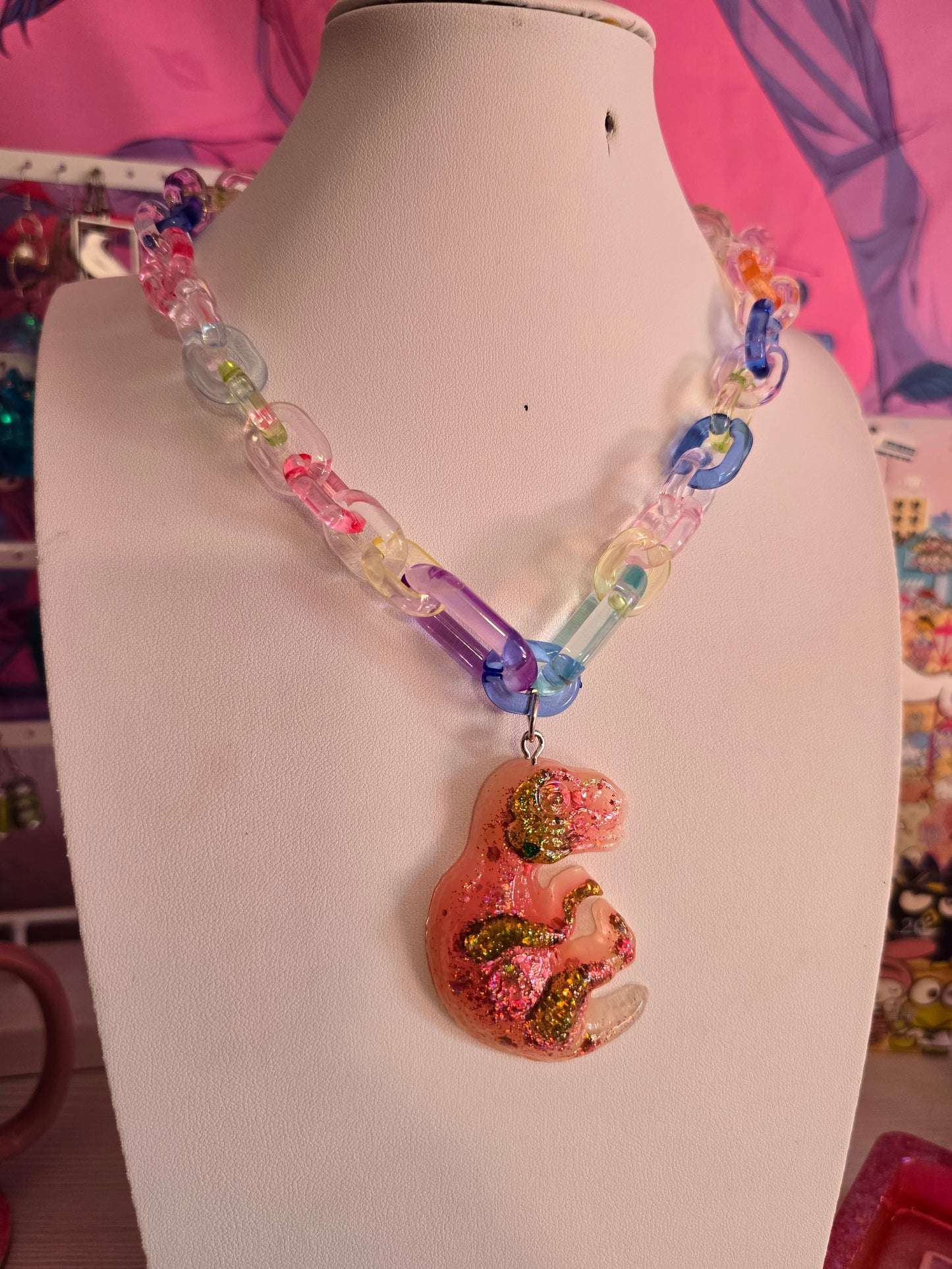 Kette "Dino Party" (bunt)