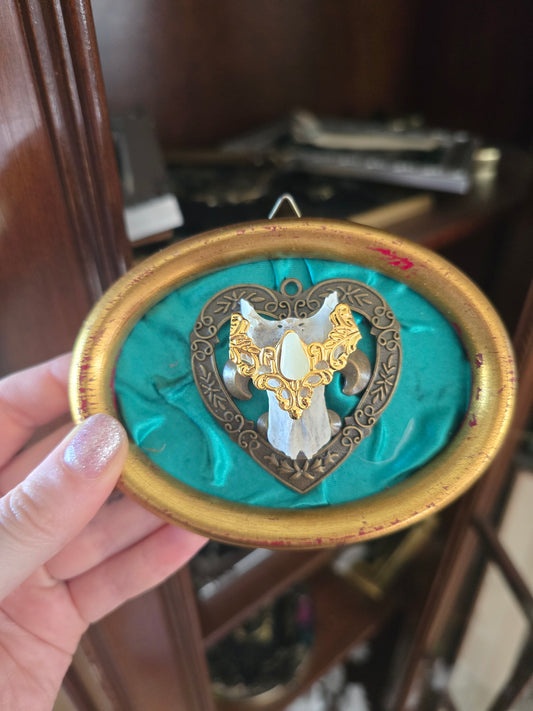 Rahmen "Aurea Arcana No.25" mit echtem Knochen
