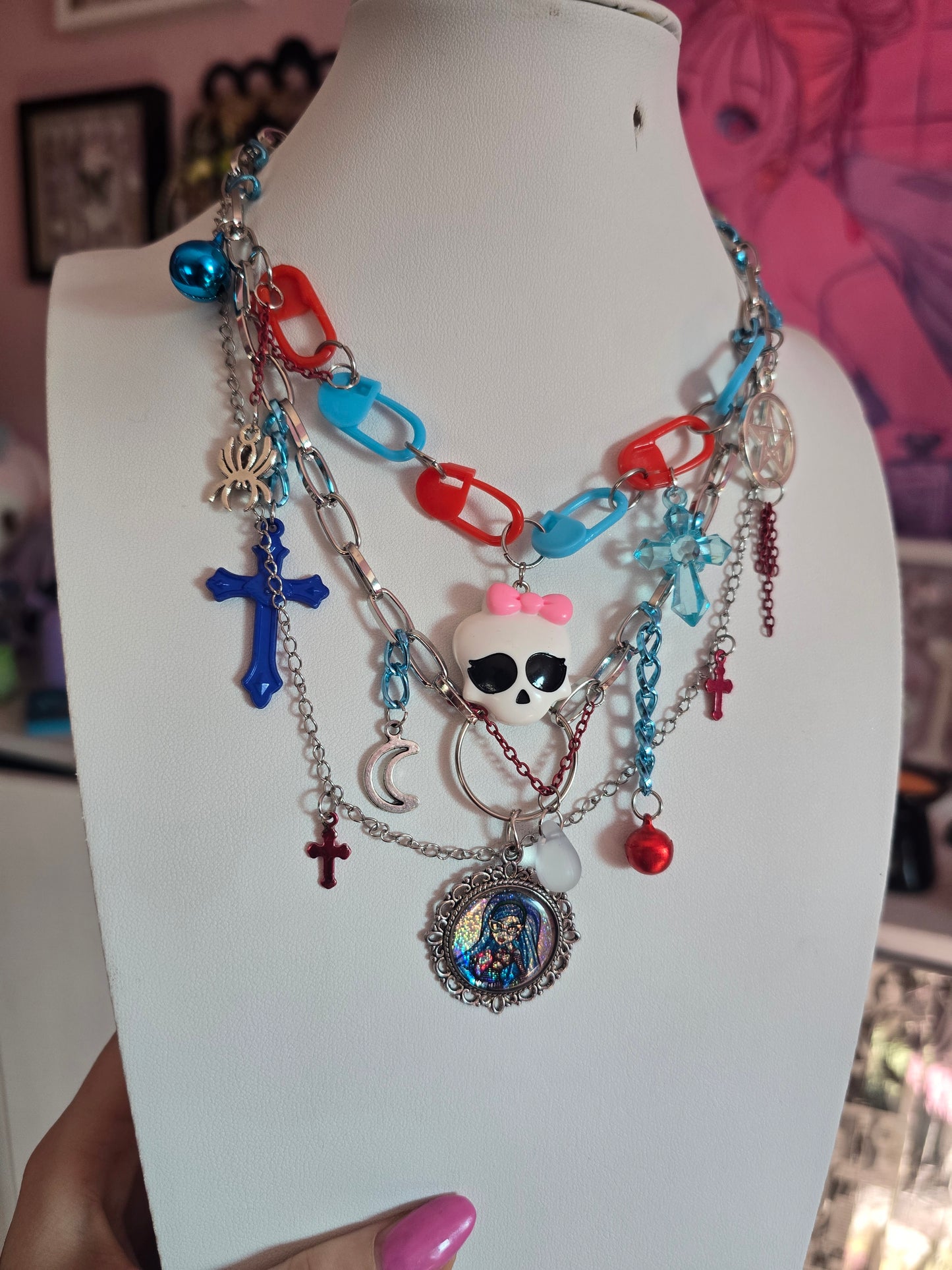 Upcycling Kette "Ghoulia"