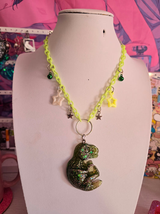 Kette "Dino Party" (grün)