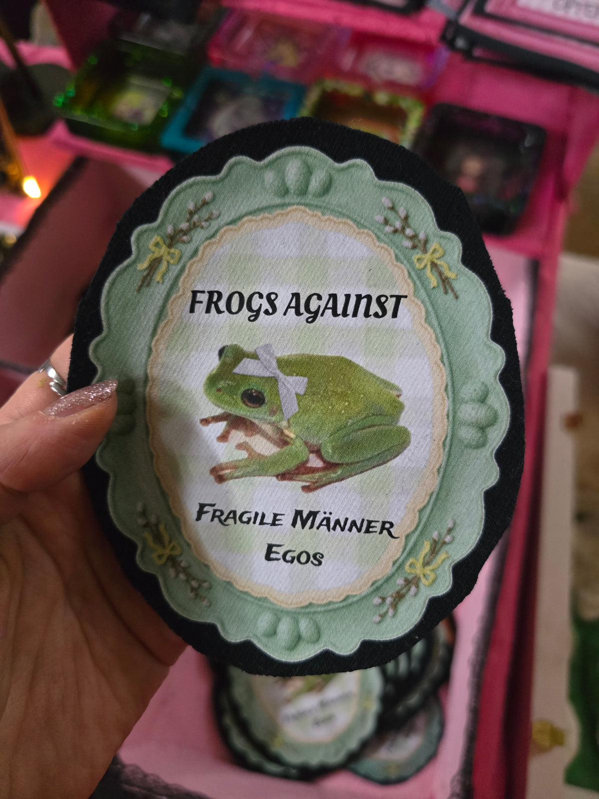 Patch "Frogs against Fragile Männer Egos
