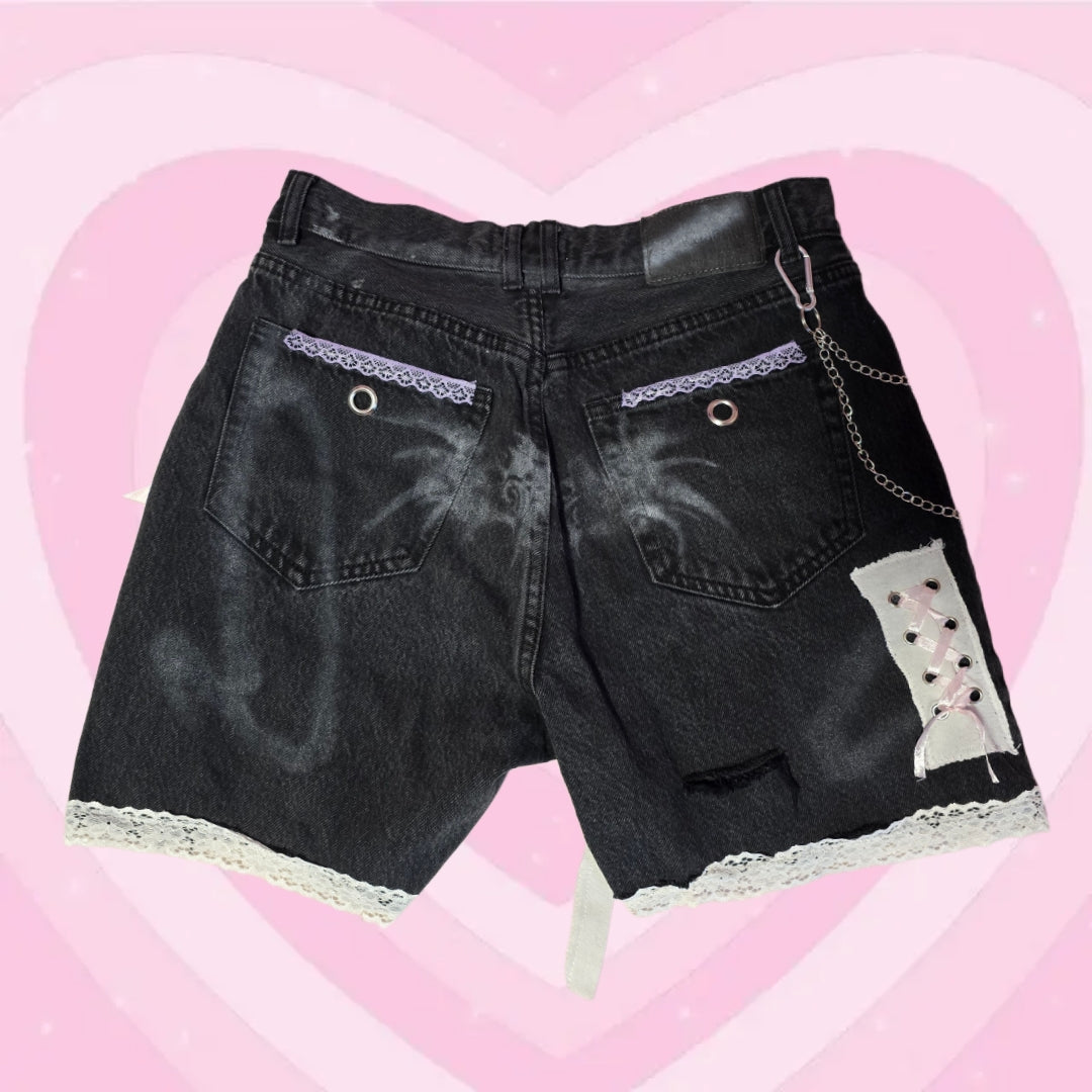 Kurze Hose "Don't hurt me"