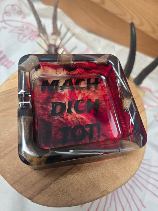 "MACH DICH T0T" Aschenbecher • BETON BRAUT x Chattytobehappy